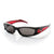 Dragon Cage Sunglasses Jet Red/Gray Gradient