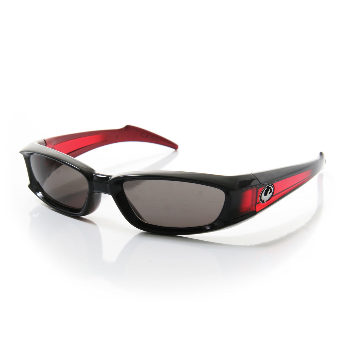 Dragon Cage Sunglasses Jet Red/Gray Gradient