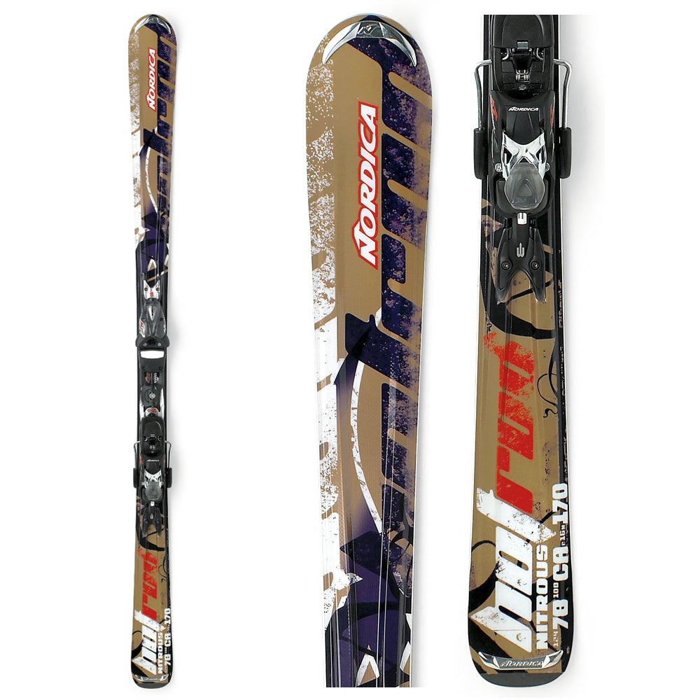 Nordica Hot Rod Nitrous Skis + Bindings - Used 2009