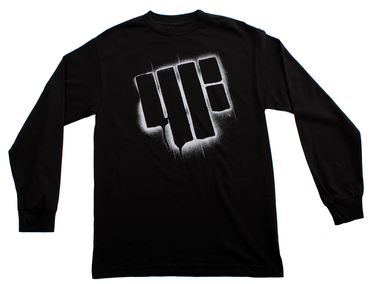 4FRNT Sprayer Long Sleeve Tee Black