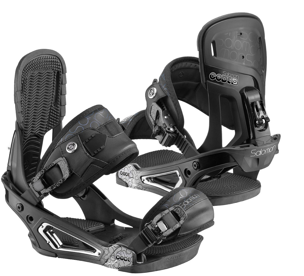 Salomon Code Snowboard Bindings 2010 Dark Front View