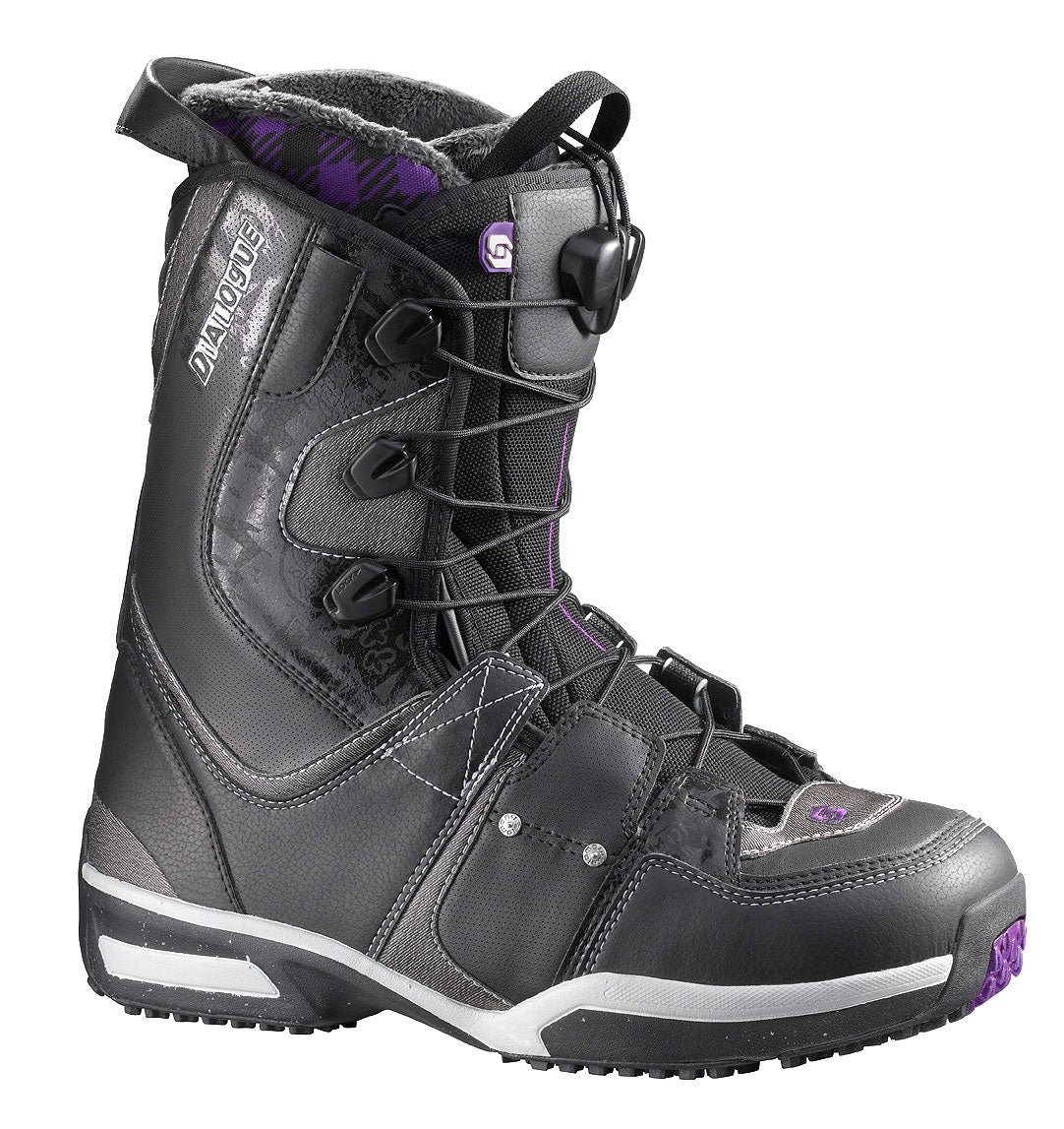 Salomon Dialogue Wide Snowboard Boots 2010 Black/White