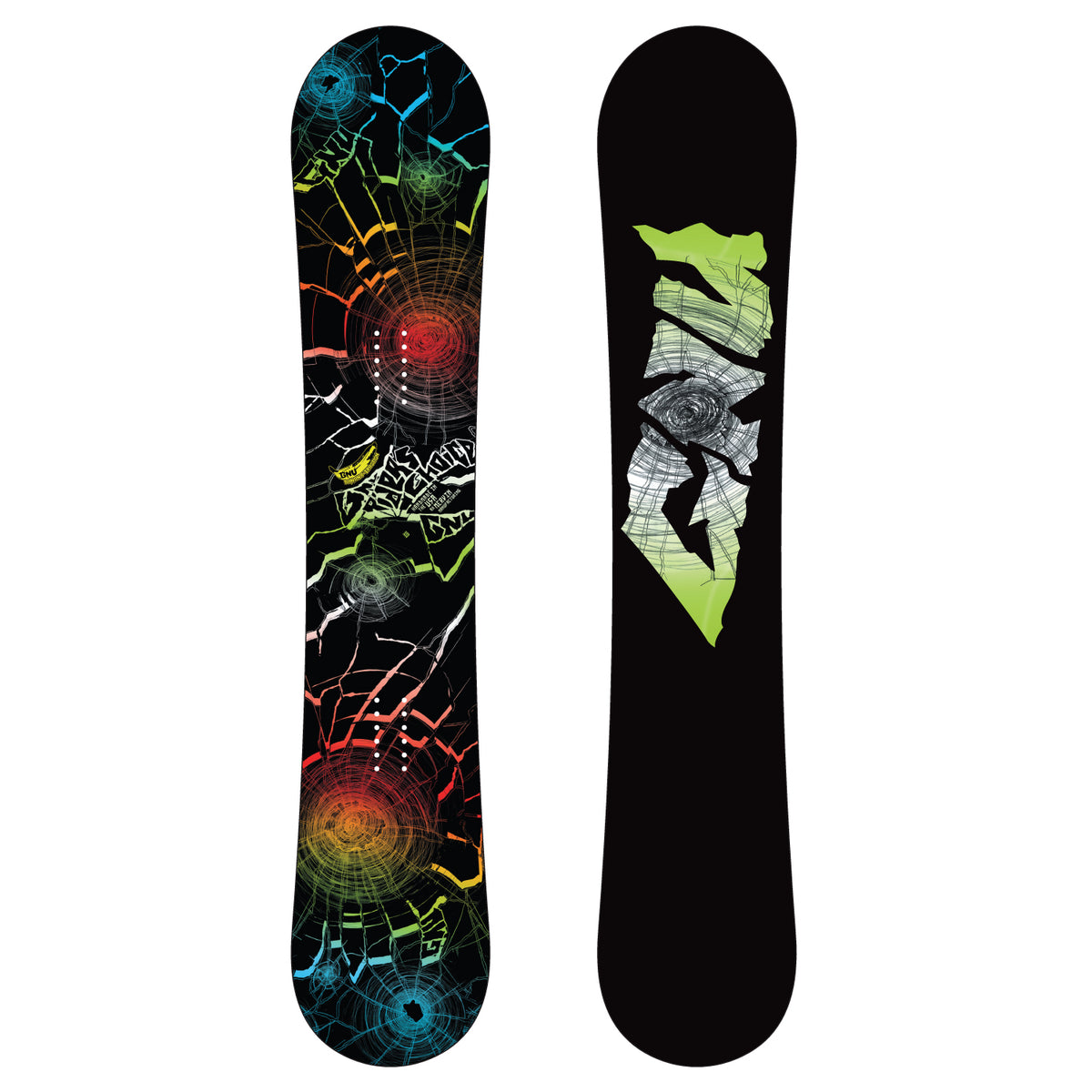 GNU Riders Choice BTX Banana Rocker Snowboard 2010