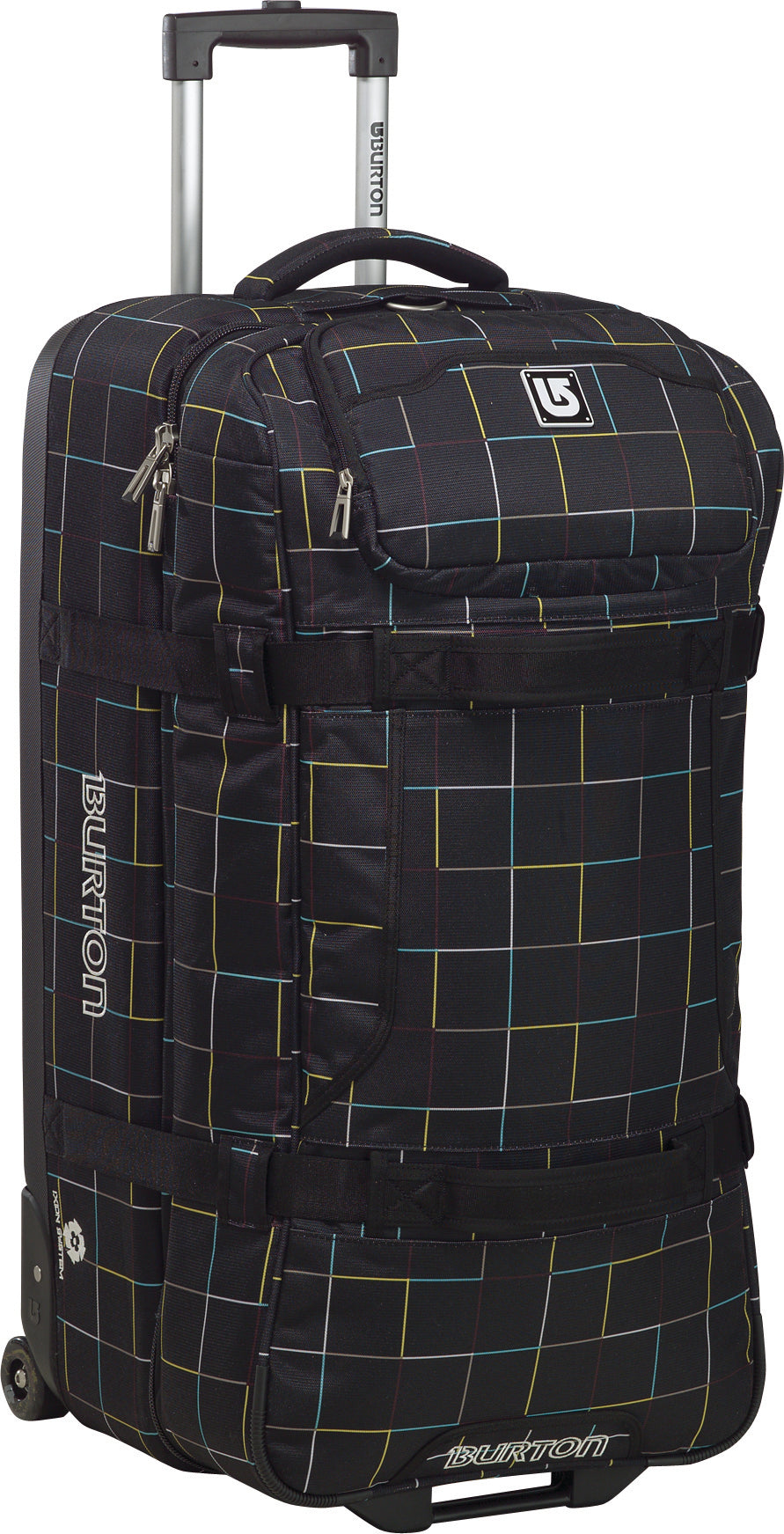 Burton Wheelie Double Deck Bag Black Grid Line