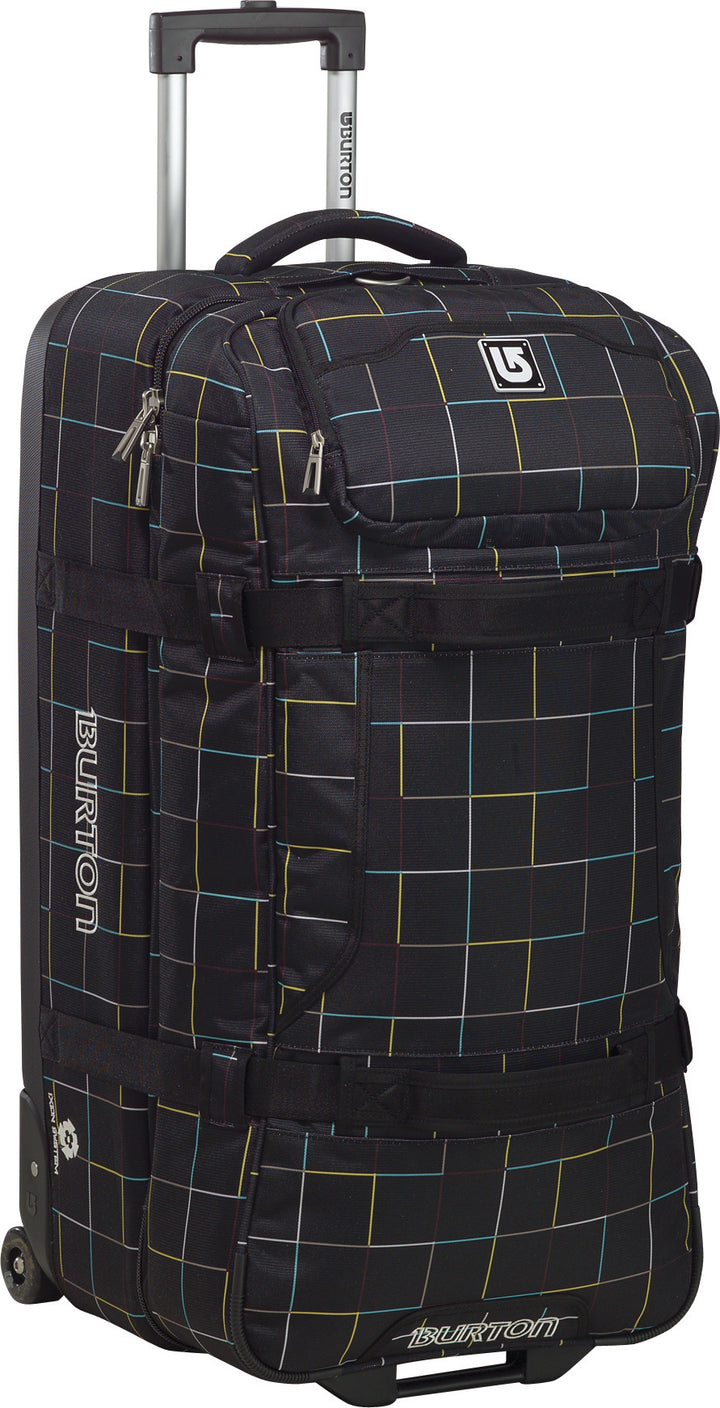 Burton Wheelie Double Deck Bag Black Grid Line