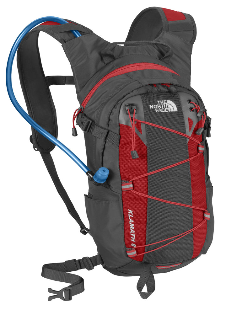 The North Face Klamath 8 Backpack Asphalt Grey/Chili Pepper Red