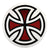 Independent Cross Logo 12" Sticker Black