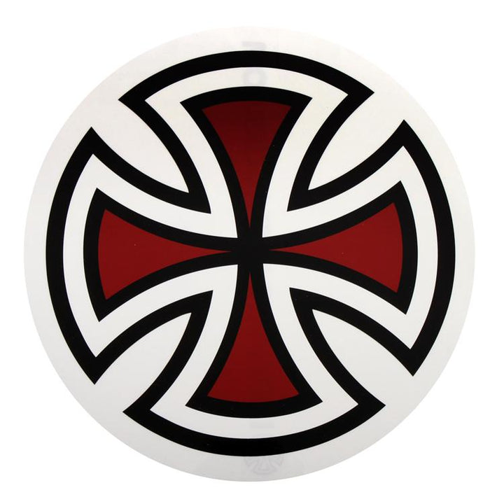 Independent Cross Logo 12" Sticker Black