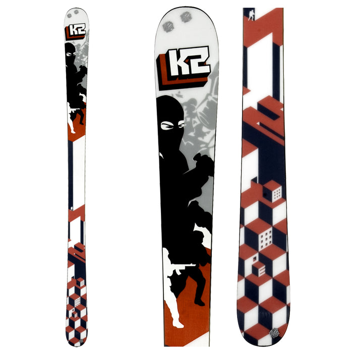 K2 Public Enemy Skis + Bindings - Used 2008