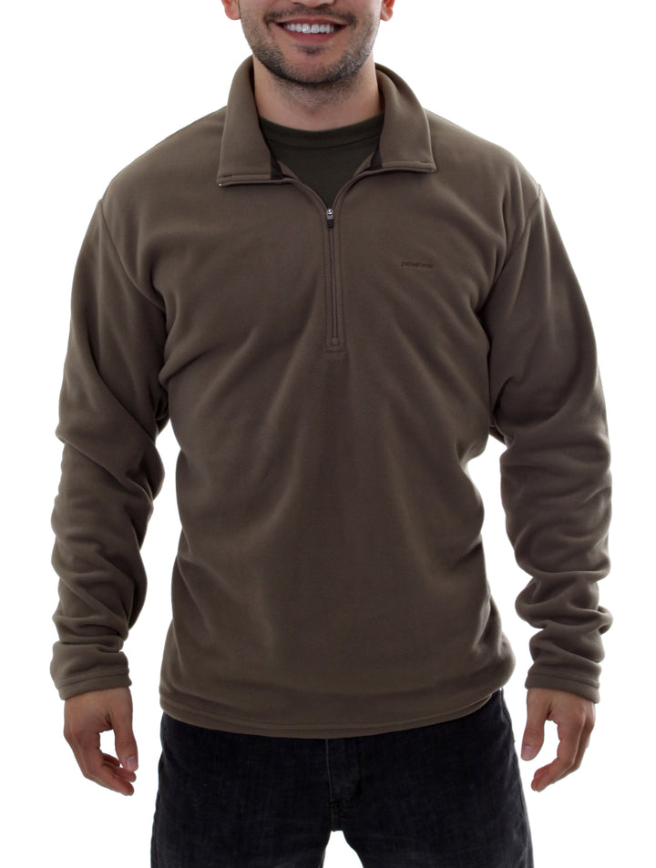 Patagonia Micro Deluxe 1/4 Zip Top Llama Brown
