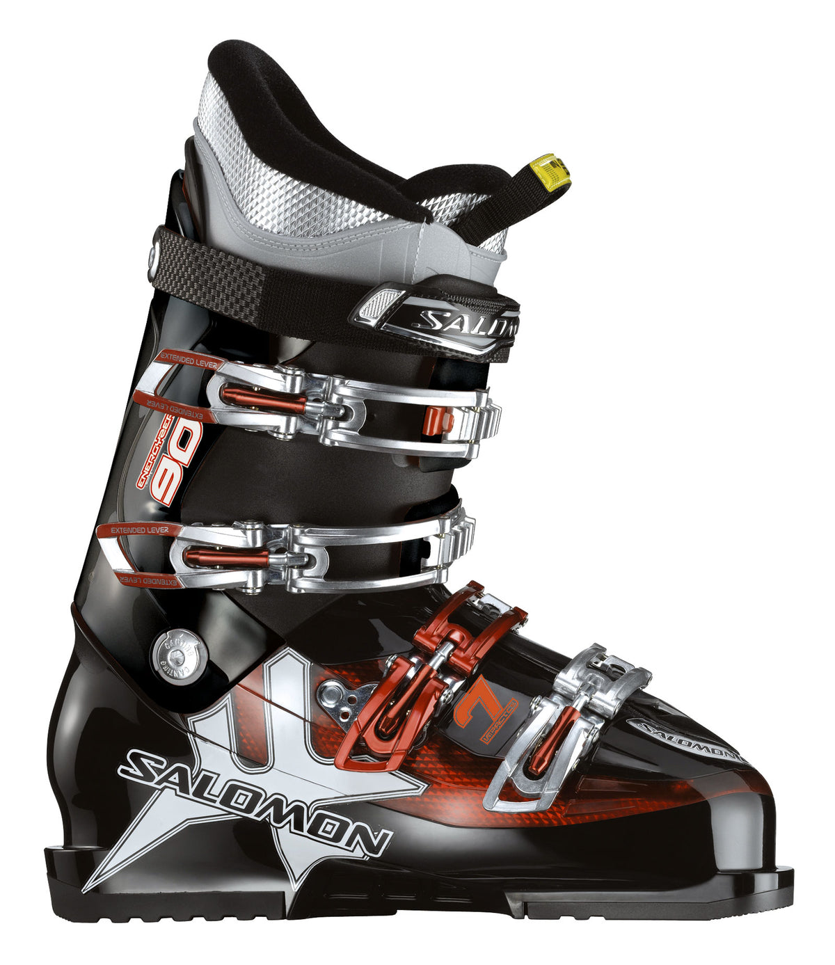 Salomon Impact 7 Ski Boots 2010 Black/Red Translucent