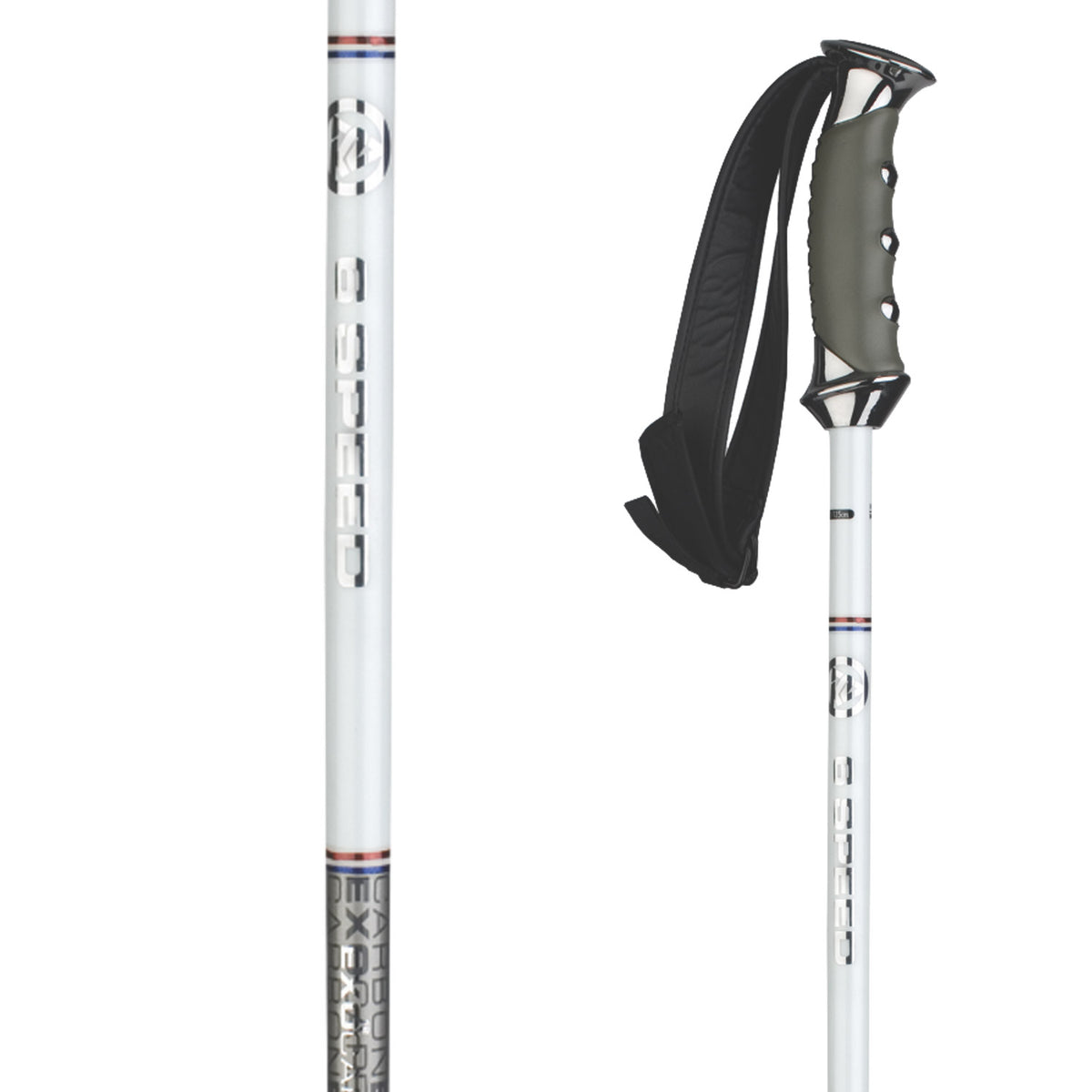 K2 6 Speed (White) Ski Poles 2010 White