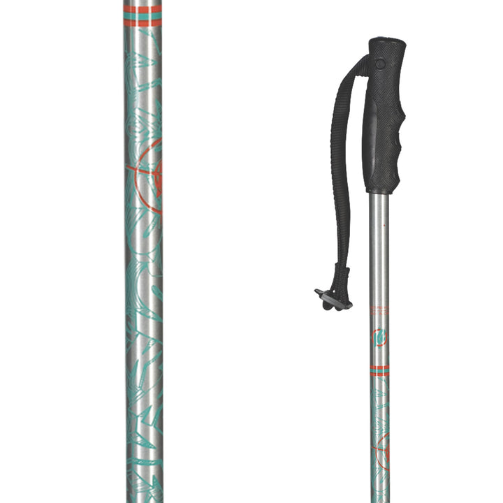 K2 V4 Ski Poles 2010 Brushed Aluminum
