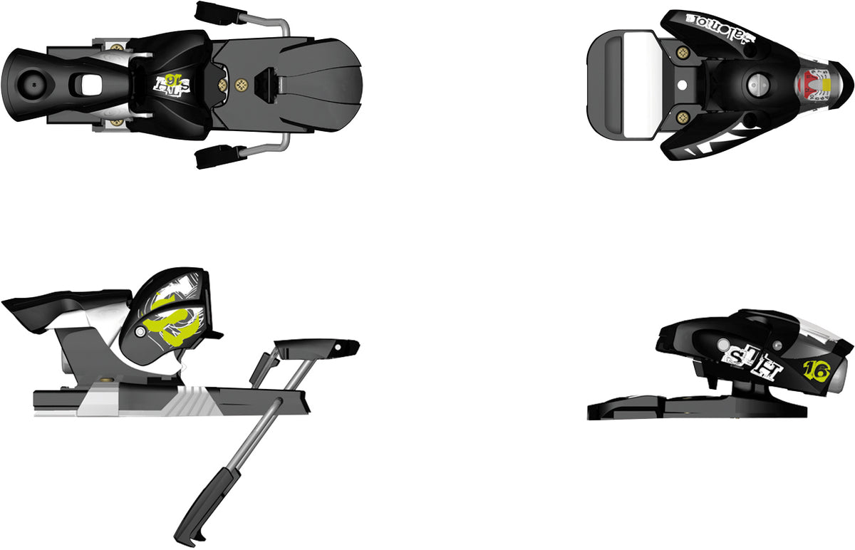 Salomon STH 16 Ski Bindings (130mm Brake) 2010 Black/Black