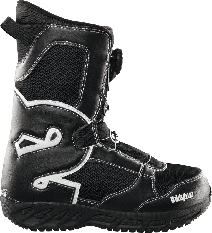 32 Kids' BOA Snowboard Boots - Youth 2011 Black/White