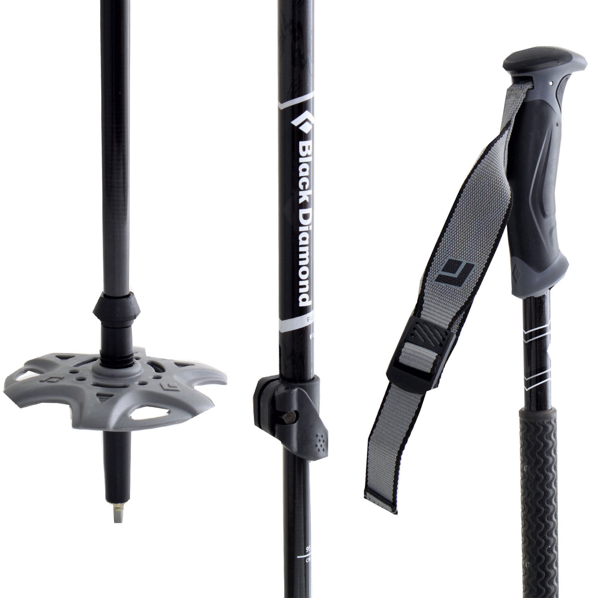 Black Diamond Pure Carbon Adjustable Ski Poles 2011 Carbon