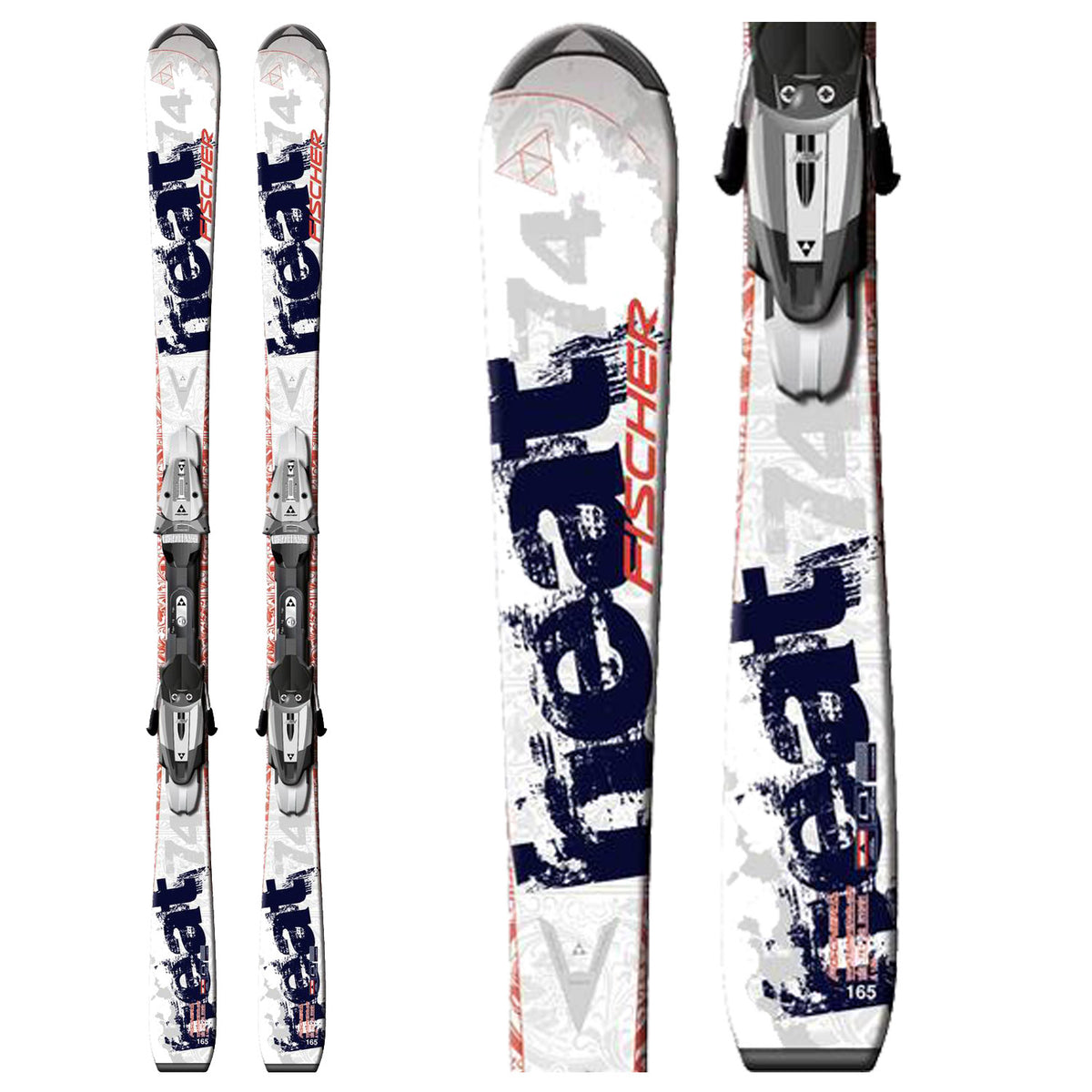 Fischer Heat 74 RF SP Skis + FS11 Railflex2 Bindings 2010