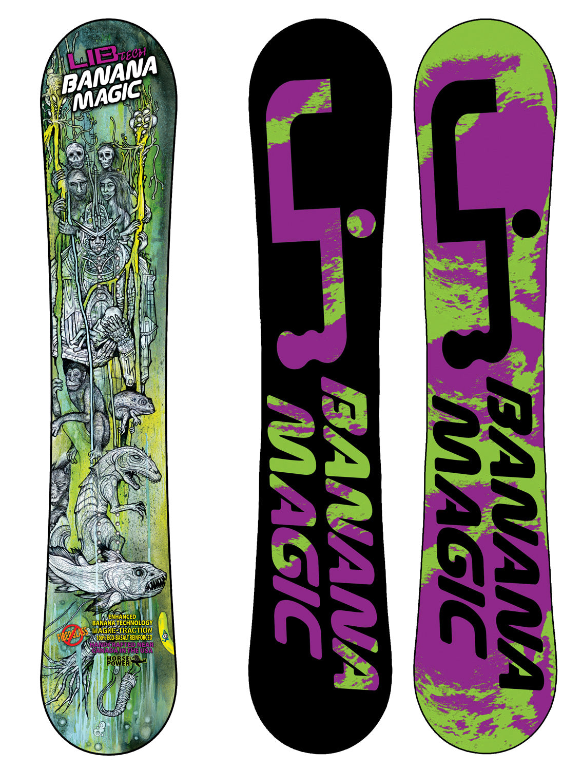 LIB TECH ボード パワーバナナ Lib Tech Banana Magic Enhanced BTX Banana Rocker Snowboard 2011 – evo