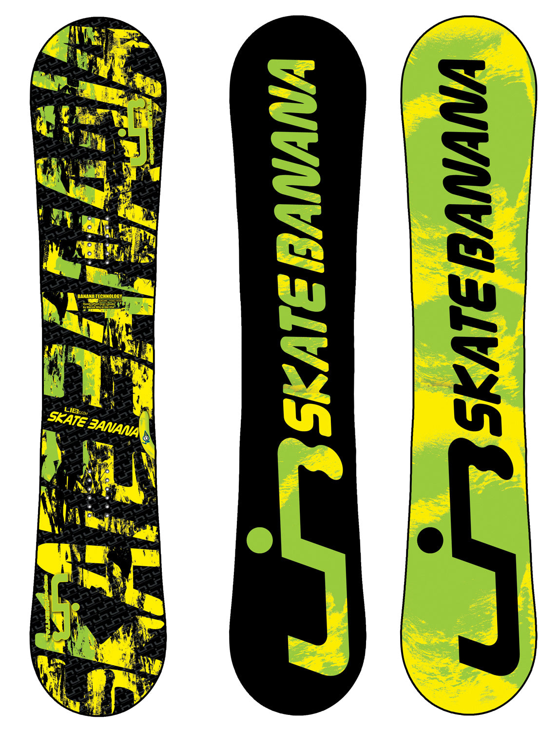 Lib Tech Skate Banana BTX Banana Rocker (Yellow/Green) Snowboard