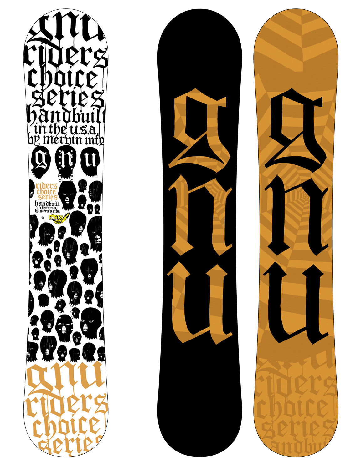 GNU Rider's Choice C2BTX Wide Banana Rocker Snowboard 2011