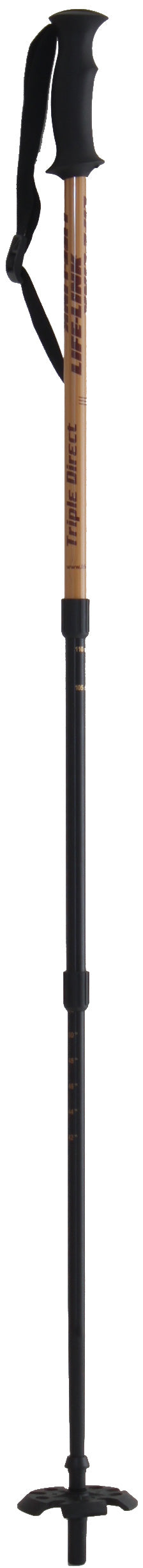 Life Link Triple Direct 3 Piece Adjustable Ski Poles 2011 Woodgrain