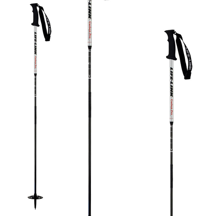 Life Link Carbon Pro Adjustable Ski Poles 2010