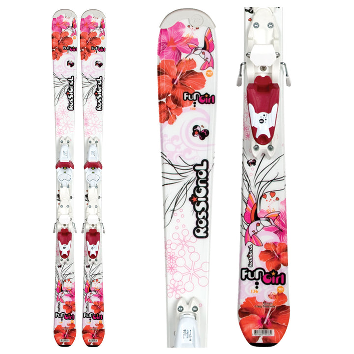 Rossignol Fun Girl Jr Skis + Saphir 45 Bindings - Youth 2011
