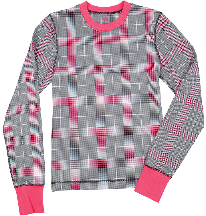 686 Emblem Base Layer Top - Women's Magenta Glenn Plaid