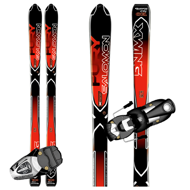 Salomon X-Wing Fury Skis + T5 SC Bindings - Big Boys' 2011