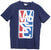 Wesc Overlay Frame T Shirt Medium Blue