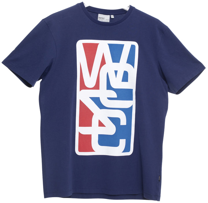 Wesc Overlay Frame T Shirt Medium Blue