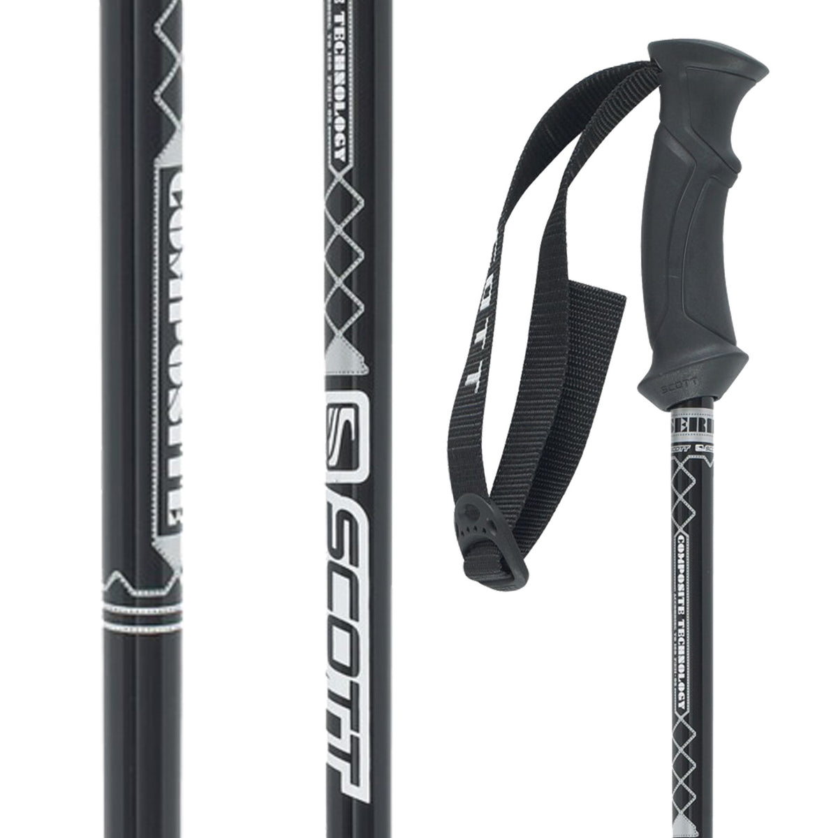 Scott Composite Ski Poles 2011 Black