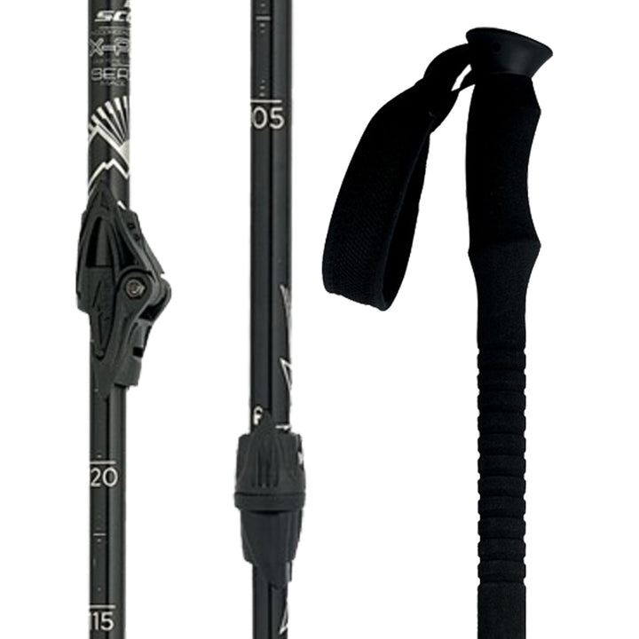Scott X-Plor 3-Part 16 Adjustable Ski Poles 2011