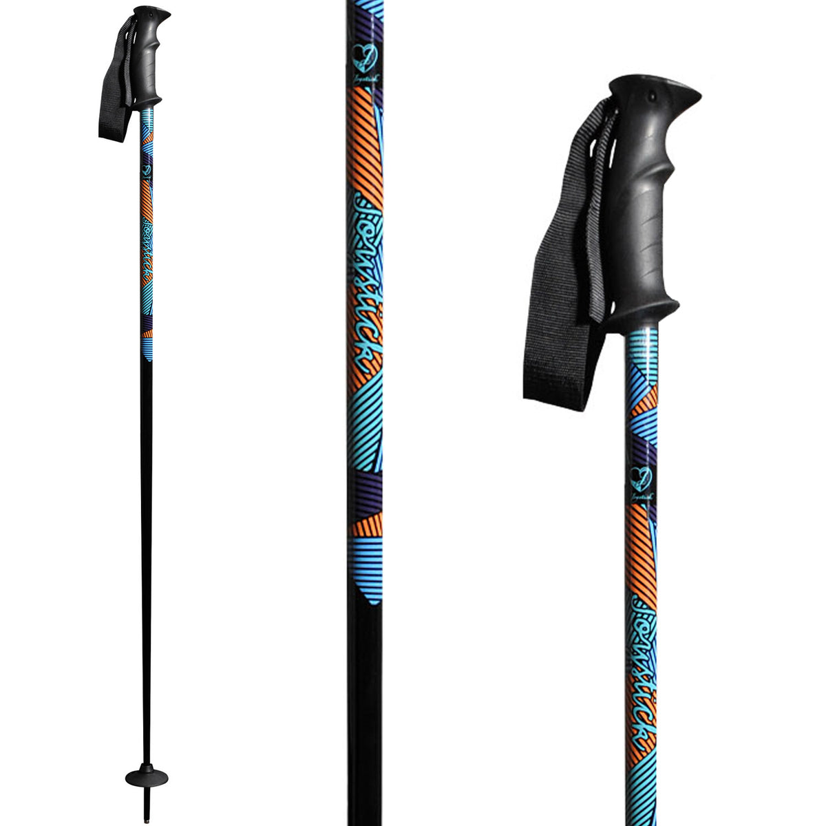 Joystick Fame Ski Poles 2011 Blue/Red