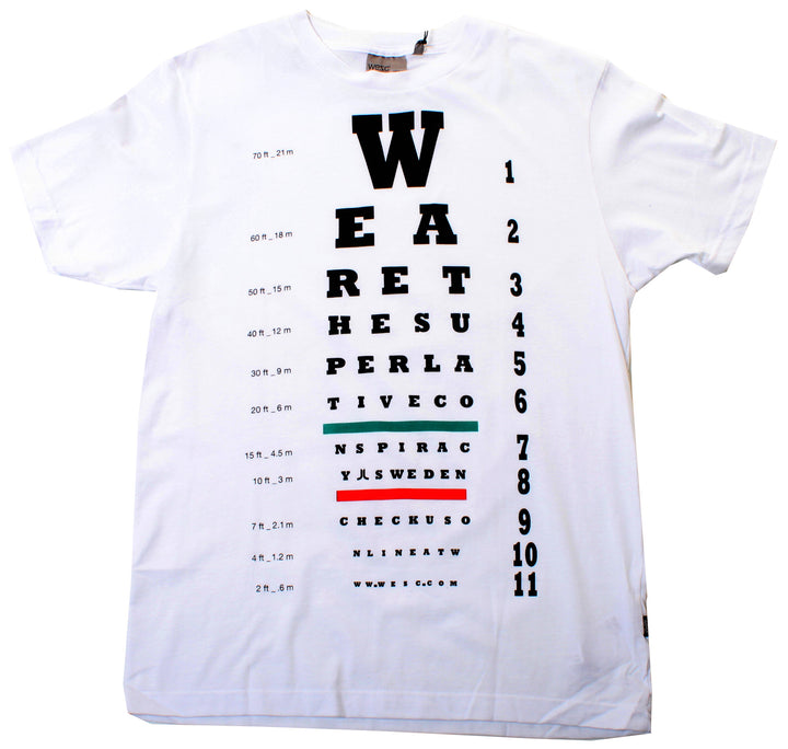 Wesc Eye Chart TShirt White