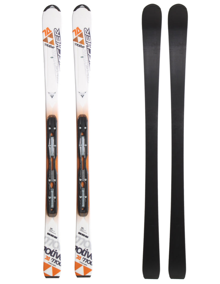 Fischer Motive 74 Powerrail Skis + RS 10 Powerrail Bindings 2011