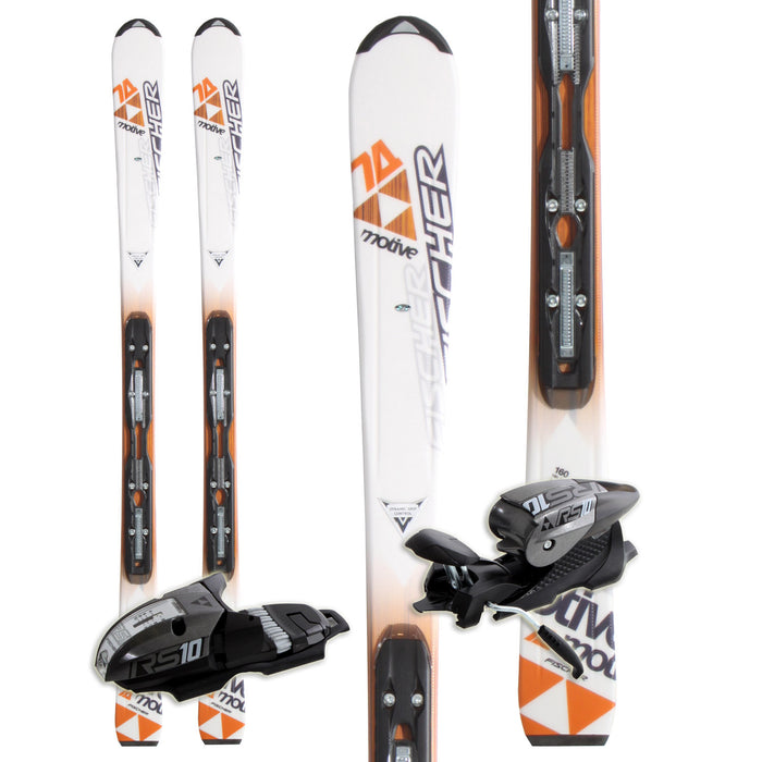 Fischer Motive 74 Powerrail Skis + RS 10 Powerrail Bindings 2011