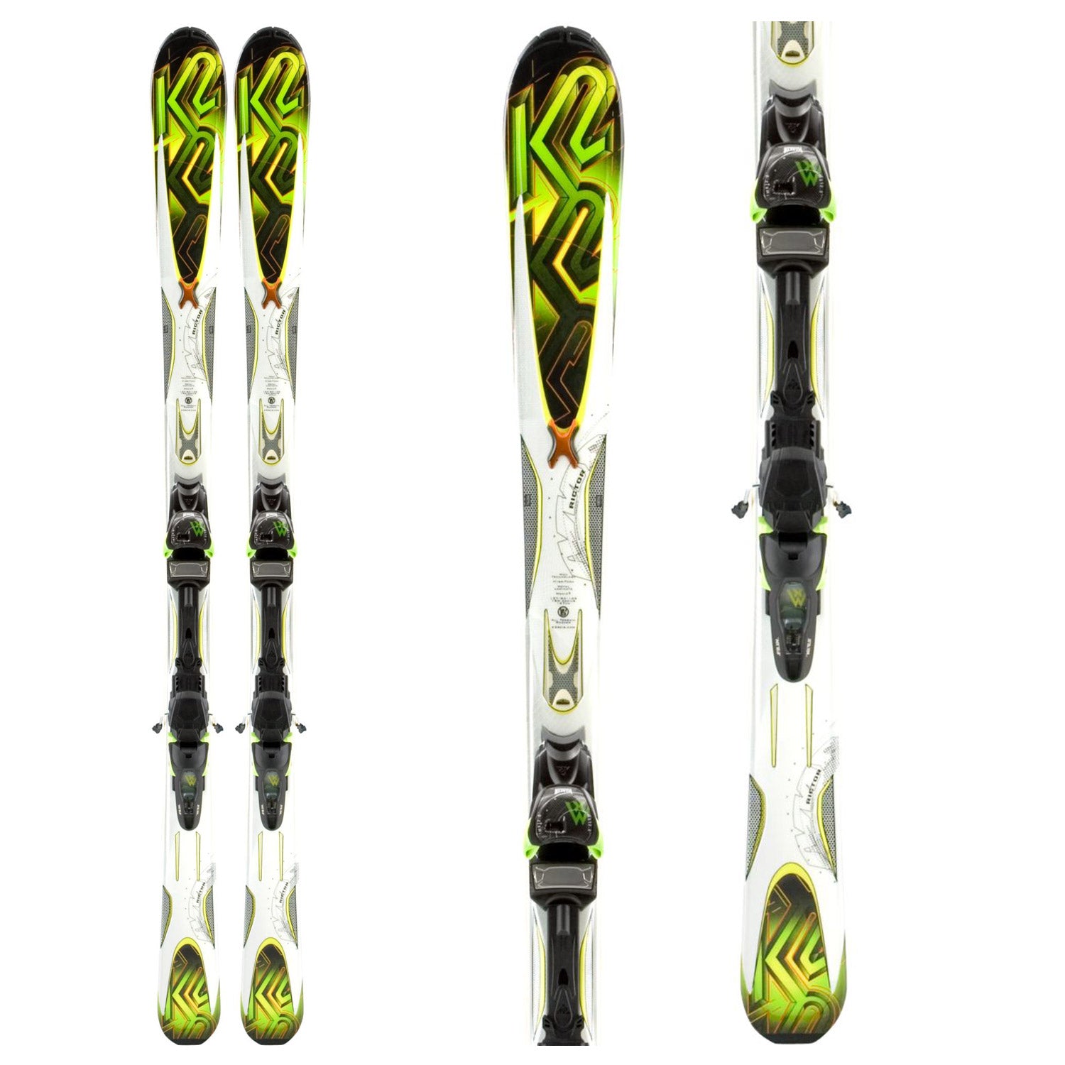 K2 A.M.P. Rictor Skis + MX 12.0 Bindings 2011