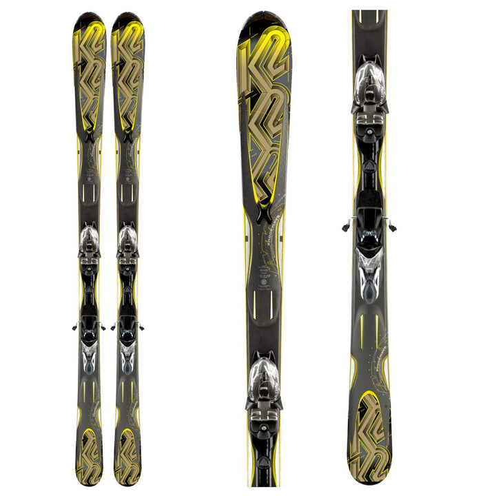 K2 A.M.P. Shockwave Skis + M2 11.0 TC Bindings 2011