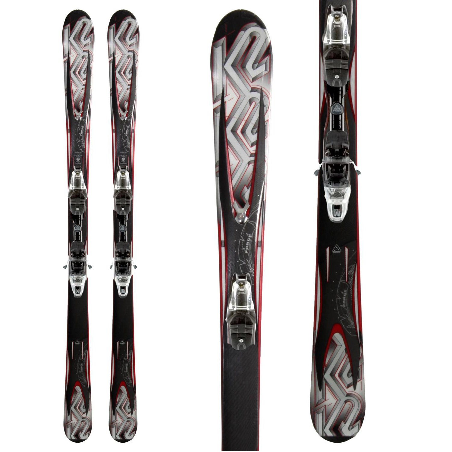 K2 A.M.P. Force Skis + M2 10.0 Bindings 2011 – evo