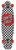 Santa Cruz Checkered Kicktail Skateboard Complete