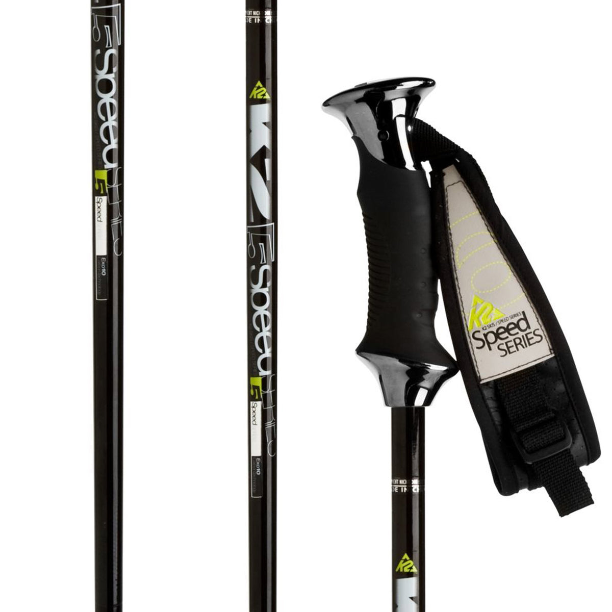 K2 5 Speed Ski Poles 2011 Black
