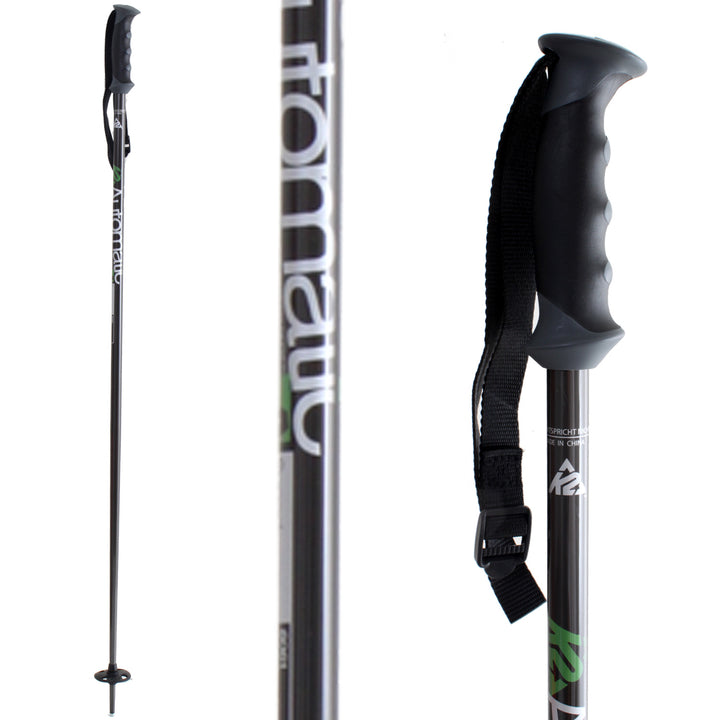 K2 Automatic Ski Poles 2011 Black