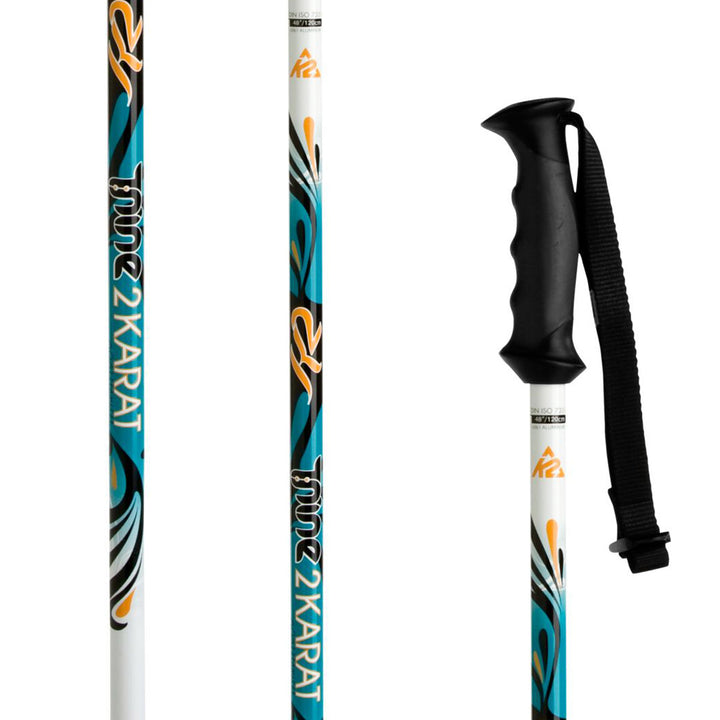 K2 2 Karat - Women's Ski Poles 2011 White