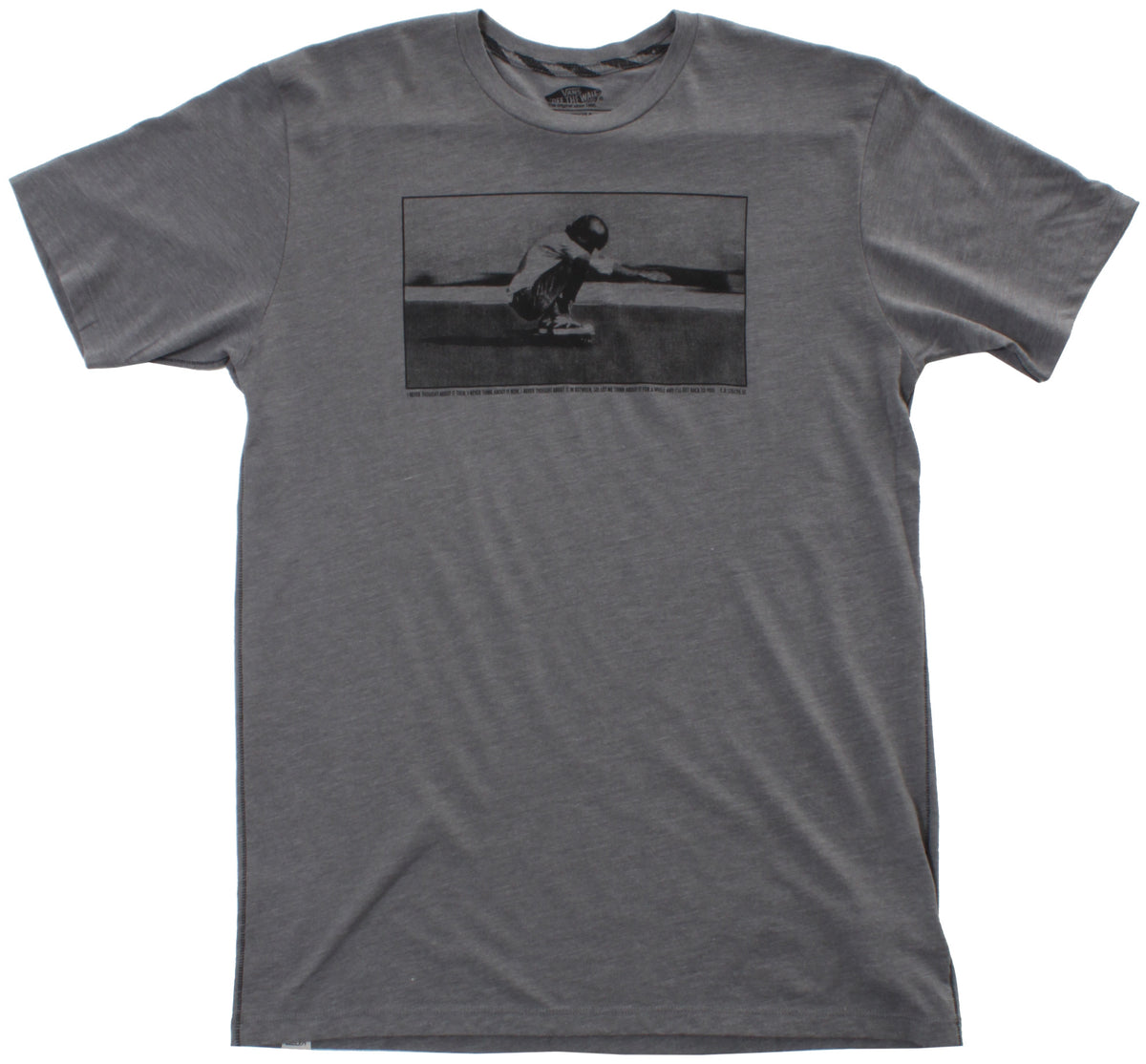 Vans Downhill T Shirt Rock Heather Gray