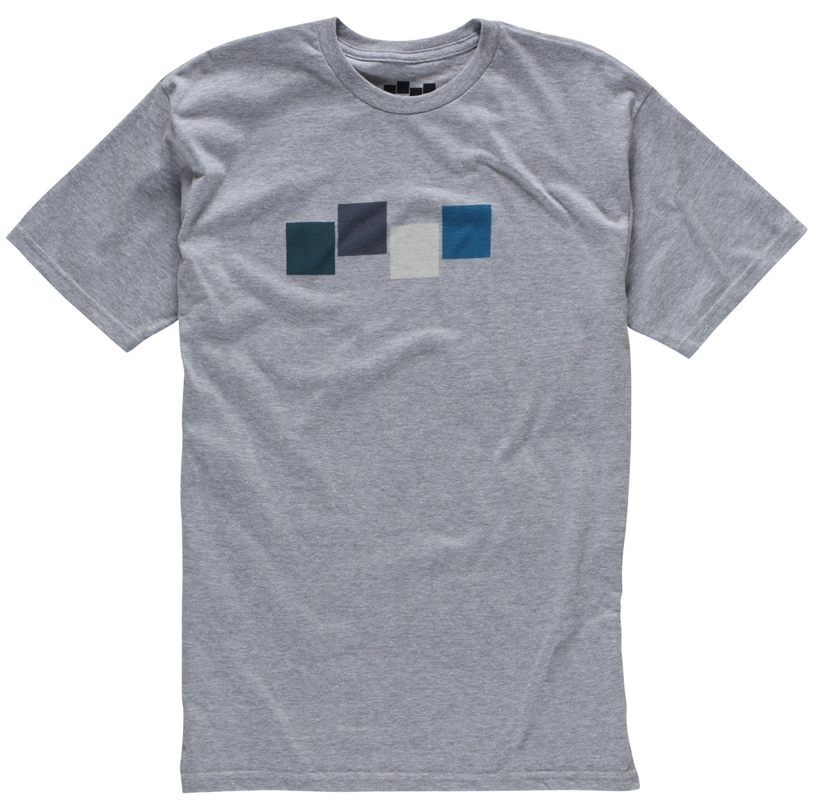 Foursquare 4 Color Icon T Shirt Heather Grey