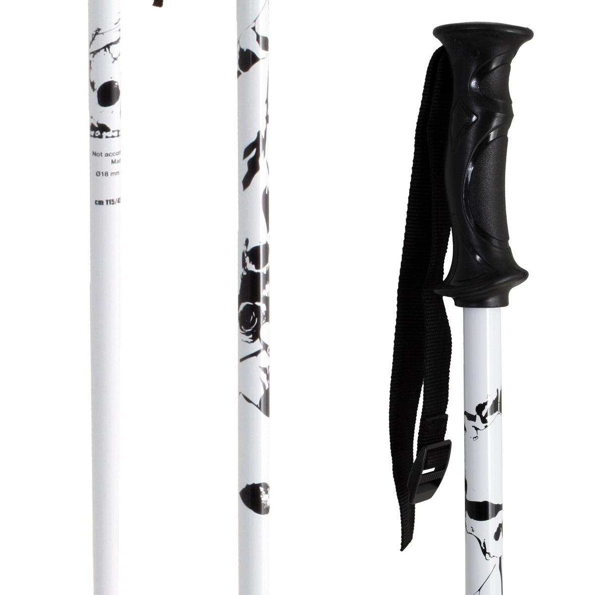 Joystick Skulls and Roses Ski Poles 2009