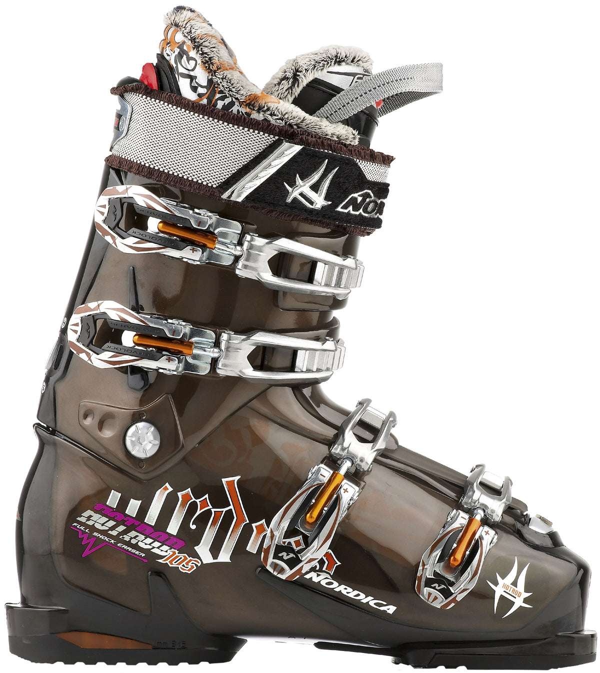 Nordica Hot Rod 105 Ski Boots 2011 Black/Transparent Chocolate