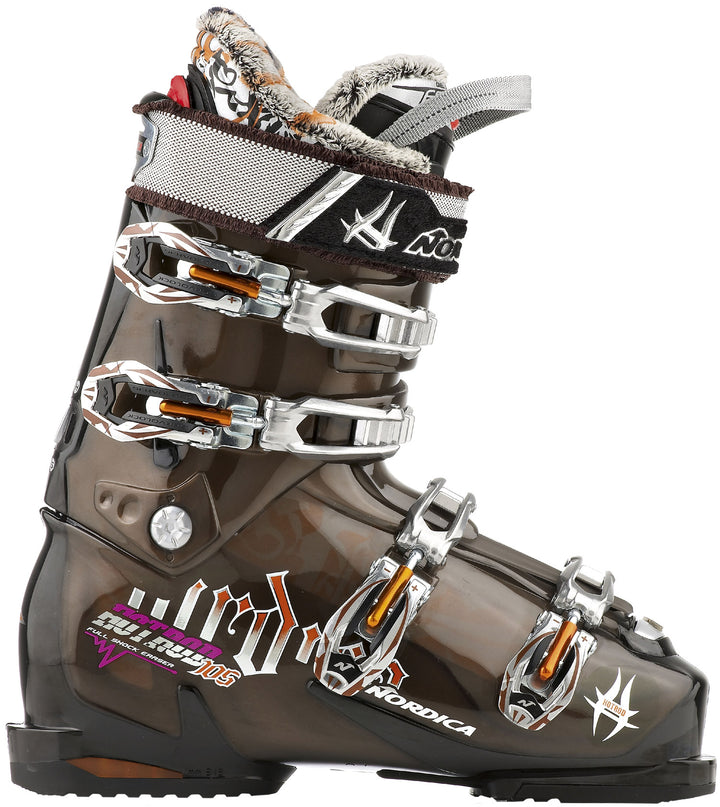 Nordica Hot Rod 105 Ski Boots 2011 Black/Transparent Chocolate