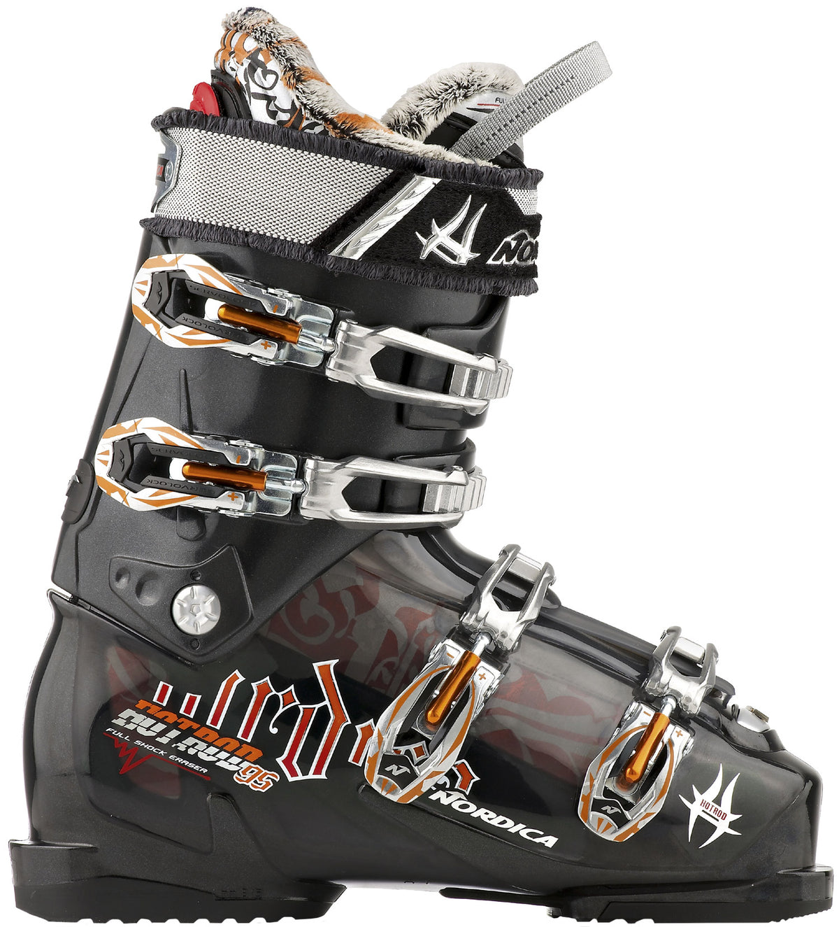 Nordica Hot Rod 95 Ski Boots 2011 Black/Transparent Black